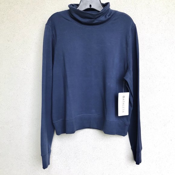 Athleta Tops - NWT! Athleta Cropper Funnel Neck In Nirvana LT